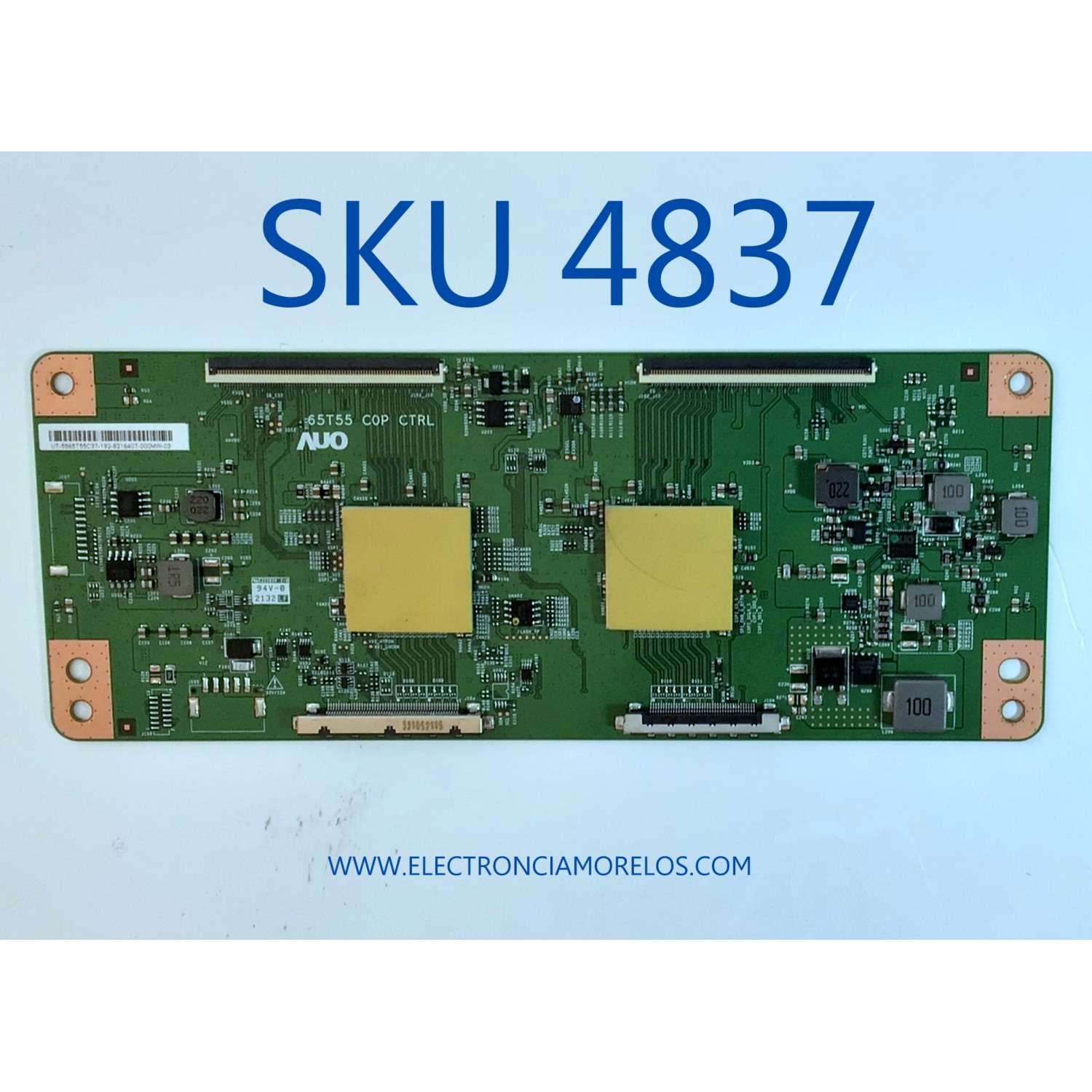 T-CON PARA TV VIZIO / NUMERO DE PARTE 5565T55C37 / 55.65T55.C37 / 65T55 C0P CTRL / MODELO P65Q9-J01